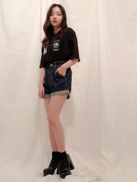 村瀬紗英さん（レディース・159cm）の夏コーディネート