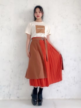 村瀬紗英さん(レディース・159cm)の夏コーディネート