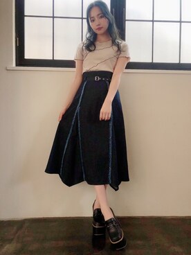 村瀬紗英さん（レディース・159cm）の夏コーディネート