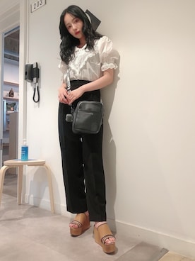 村瀬紗英さん（レディース・159cm）の夏コーディネート