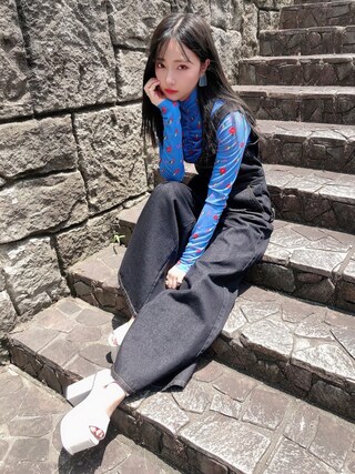 美品　 PAMEO POSE TRAPEZE サロペット　オーバーオール PAMEO POSE（パメオポーズ）の「Cut Off Overall（サロペット