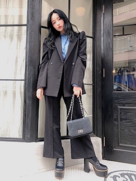 村瀬紗英さん（レディース・159cm）の秋コーディネート