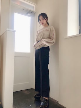 村瀬紗英さん（レディース・159cm）の秋コーディネート