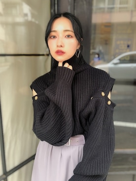 村瀬紗英さん（レディース・159cm）の秋コーディネート