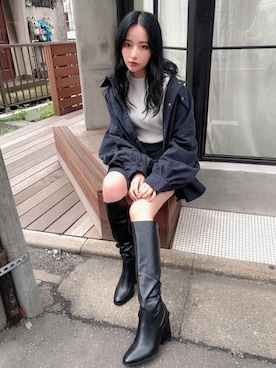 村瀬紗英さん（レディース・159cm）の秋コーディネート