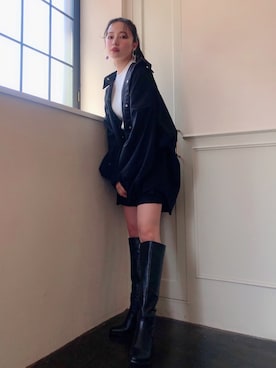 村瀬紗英さん（レディース・159cm）の秋コーディネート