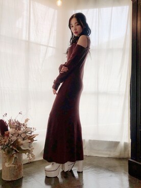 村瀬紗英さん（レディース・159cm）の秋コーディネート