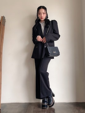 村瀬紗英さん（レディース・159cm）の秋コーディネート