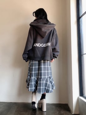 村瀬紗英さん（レディース・159cm）の秋コーディネート