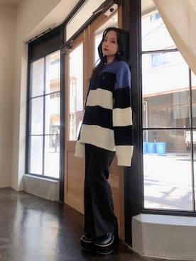 村瀬紗英さん（レディース・159cm）の秋コーディネート