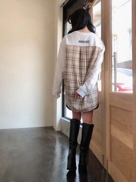 村瀬紗英さん(レディース・159cm)の秋コーディネート