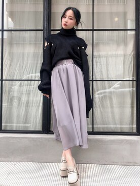 村瀬紗英さん（レディース・159cm）の秋コーディネート