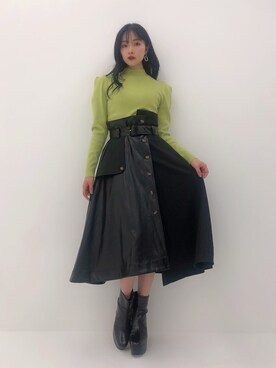 村瀬紗英さん（レディース・159cm）の秋コーディネート