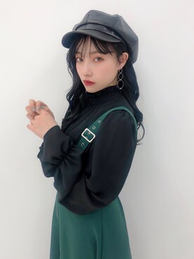 村瀬紗英さん（レディース・159cm）の秋コーディネート