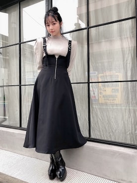 村瀬紗英さん（レディース・159cm）の秋コーディネート