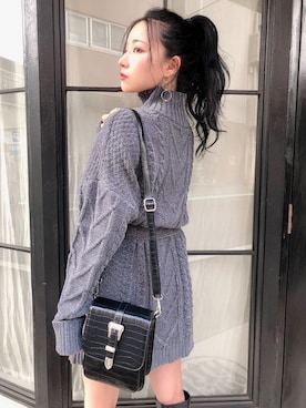 村瀬紗英さん(レディース・159cm)の秋コーディネート