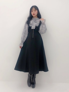 村瀬紗英さん（レディース・159cm）の冬コーディネート