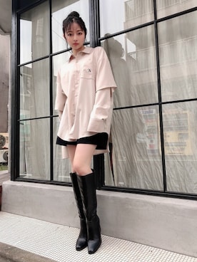 村瀬紗英さん（レディース・159cm）の冬コーディネート