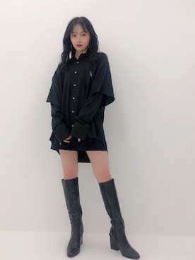 村瀬紗英さん（レディース・159cm）の冬コーディネート