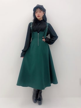 村瀬紗英さん(レディース・159cm)の冬コーディネート