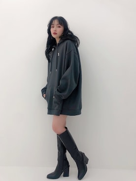 村瀬紗英さん（レディース・159cm）の冬コーディネート