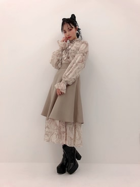 村瀬紗英さん(レディース・159cm)の冬コーディネート