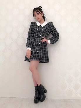 村瀬紗英さん（レディース・159cm）の冬コーディネート