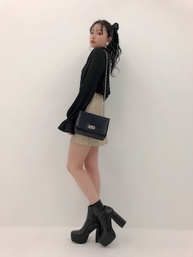 村瀬紗英さん(レディース・159cm)の春コーディネート