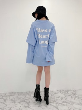 「ANDGEEBEE（アンジービー）のアイテム（帽子）」を使った、村瀬紗英さん（レディース・159cm）の春コーディネート
