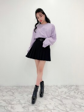 村瀬紗英さん（レディース・159cm）の春コーディネート