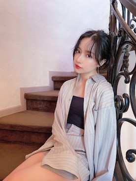 村瀬紗英さん(レディース・159cm)の春コーディネート