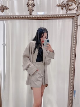 村瀬紗英さん(レディース・159cm)の春コーディネート