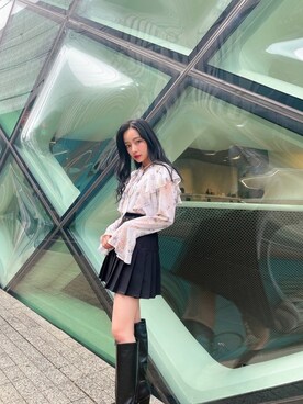 村瀬紗英さん（レディース・159cm）の春コーディネート