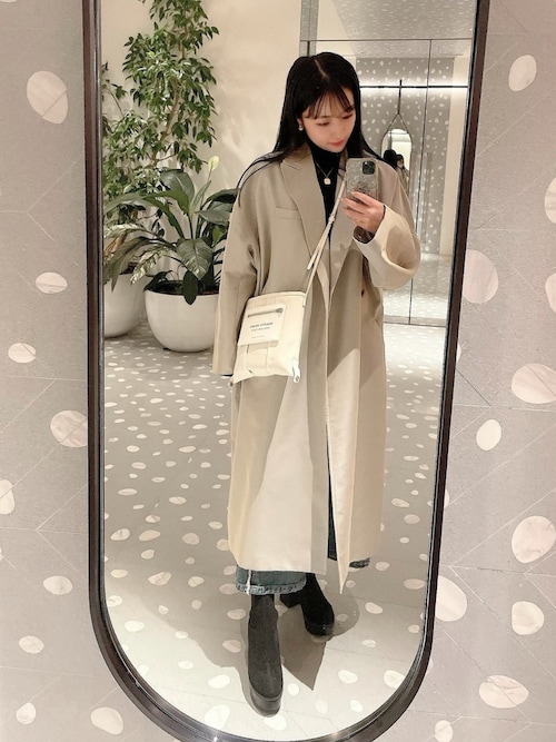 Ameri（アメリ）の「OVER CHAMBRAY JACKET COAT（チェスターコート 