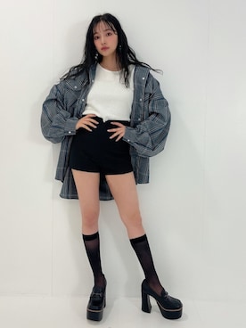 村瀬紗英さん（レディース・159cm）の春コーディネート