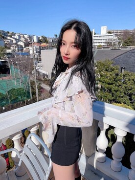 村瀬紗英さん（レディース・159cm）の春コーディネート