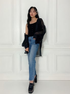 村瀬紗英さん(レディース・159cm)の春コーディネート