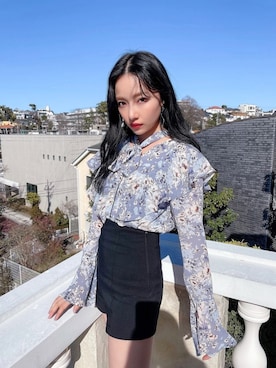 村瀬紗英さん（レディース・159cm）の春コーディネート