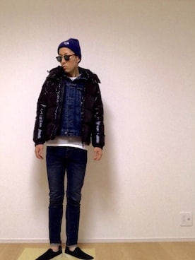 「TMT（ティーエムティー）のアイテム（シューズ）」を使った、けーすけさん（メンズ・174cm）の冬コーディネート