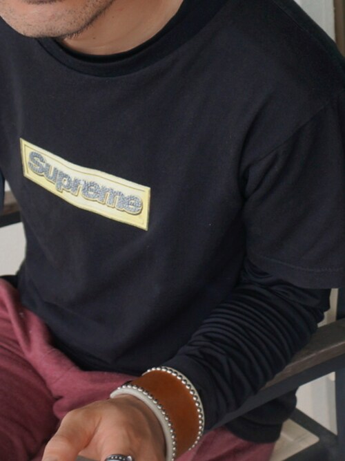マザファキンベースライン｜Supreme のTシャツ・カットソーを使ったコーディネート - WEAR