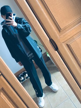 「AIVER（アイバー）のアイテム（リング）」を使った、C.C.さん（メンズ・165cm）の秋コーディネート