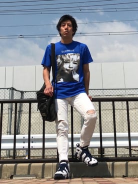 「DOLCE&GABBANA（ドルチェアンドガッバーナ）のアイテム（バッグ）」を使った、Ayumu さん（メンズ・170cm）の春コーディネート