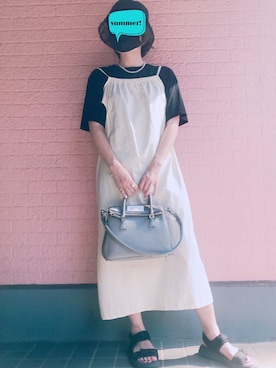 「FEKETE（フェケテ）のアイテム（ワンピース/ドレス）」を使った、kenbaconさん（レディース・158cm）の夏コーディネート