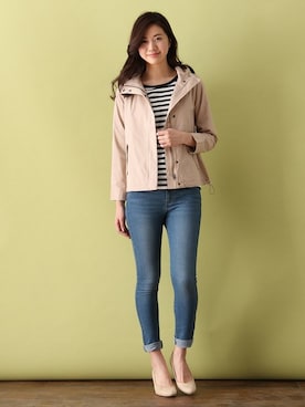 「Honeys」｜「アイテム（ジャケット/アウター）」を使った、ハニーズさん（レディース・160cm）の冬コーディネート