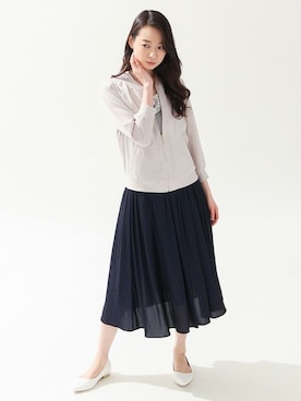 「Honeys（ハニーズ）のアイテム（ブルゾン）」を使った、ハニーズさん（レディース・160cm）の春コーディネート
