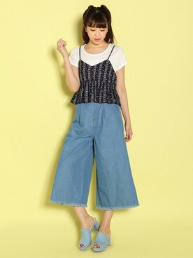 「Honeys（ハニーズ）のアイテム（アンサンブル）」を使った、ハニーズさん（レディース・162cm）の春コーディネート