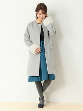 「Honeys（ハニーズ）のアイテム（その他アウター）」を使った、ハニーズさん（レディース・161cm）の秋コーディネート