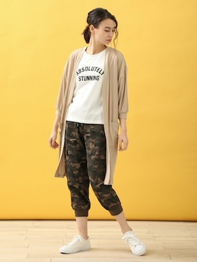 「ハニーズ」｜「アイテム（アンサンブル）」を使った、ハニーズさん（レディース・161cm）の春コーディネート