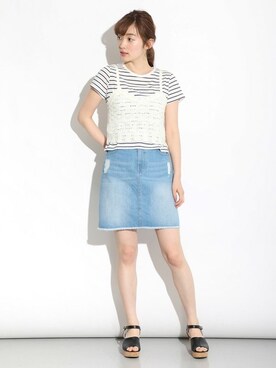 「ハニーズ」｜「アイテム（アンサンブル）」を使った、ハニーズさん（レディース・167cm）の夏コーディネート