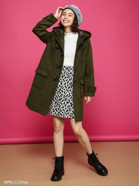 「Honeys（ハニーズ）のアイテム（ダッフルコート）」を使った、ハニーズさん（レディース・161cm）の冬コーディネート